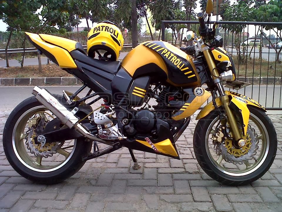 Modifikasi Motor Yamaha Byson Yellow Cool