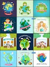 12 nền đồ họa mừng ngày mẹ trái đất mother earth day vector 8783