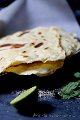 tortillas de blé , maison 