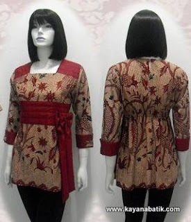  Gambar Model Baju Batik Wanita Desain Batik Modern 
