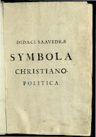 Título: Idea principis christiano-politici centum symbolis expressa  Autor: Saavedra Fajardo, Diego de (1584-1648)