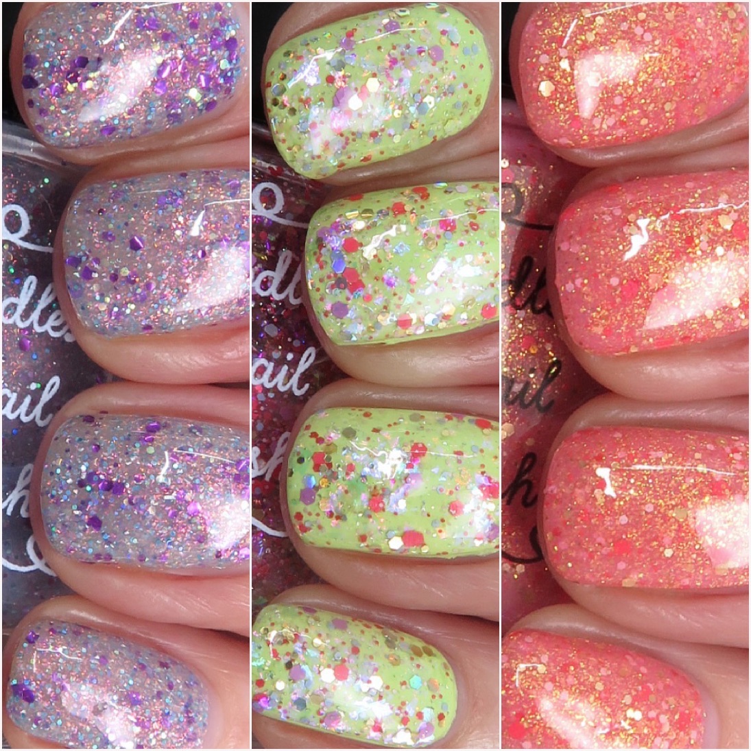 Anniversary Polish the Collection Noodles Nail: 2023 on Right Nail