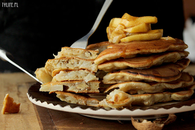 placuszki, pancakes, placuszki z gruszkami, pancakes with pears, 