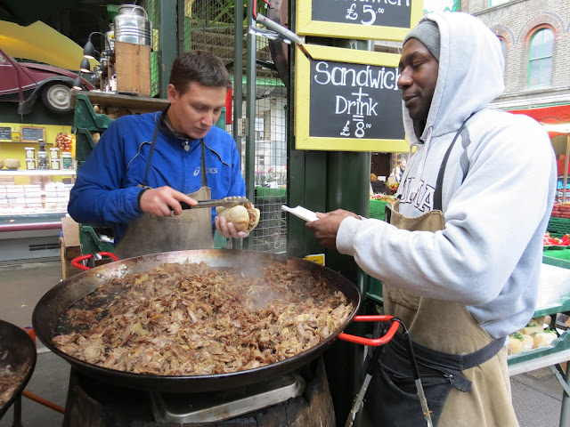 Borough market duck sandwich