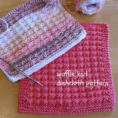 Waffle Knit Dishcloth - Free Pattern