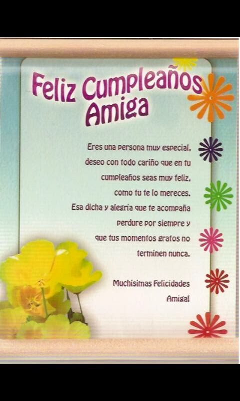 Feliz cumpleaños Amiga ~ Mejores Mensajes