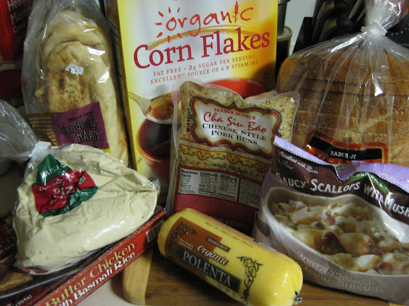 My Trader Joe's haul, sans the frozen falafel I forgot to put in this picture