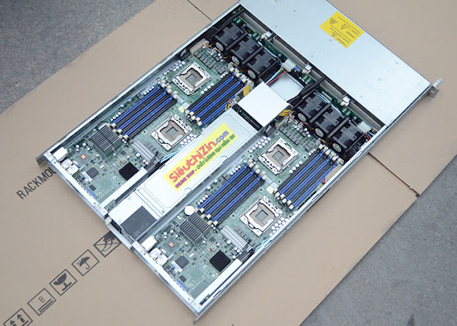 Máy chủ Supermicro 6016TT-IBXF Rack 1U 2 node