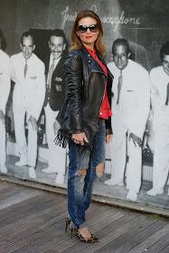 palm print shirt, fringed bag, destroyed zara jeans, Gianni Marra leopard pumps, Fashion and Cookies, fashion blogger