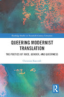 Cover of Dr. Bancroft's latest book, Queering Modernist Translation