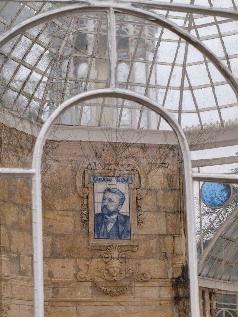 jiemve, portrait de Gustave Eiffel dans la serre de la mairie de Gradignan