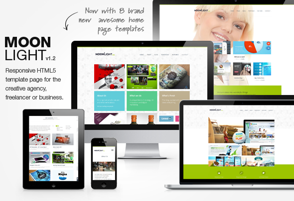 MoonLight > Responsive HTML Template - Creative Site Templates