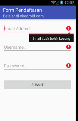  ketika kita ingin menciptakan akun social media  3 Cara Membuat Validasi Form Input Kosong EditText Android Studio