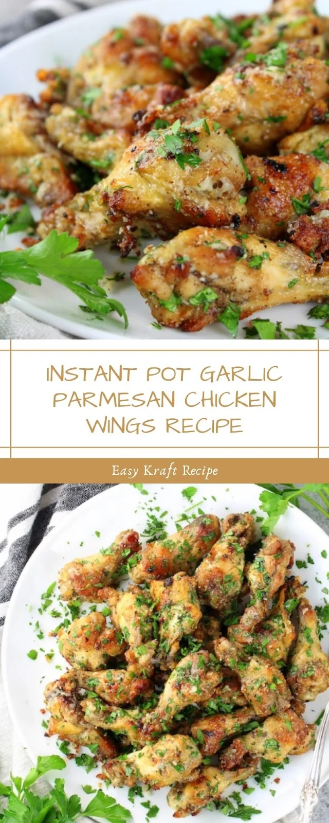 INSTANT POT GARLIC PARMESAN CHICKEN WINGS RECIPE