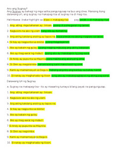   sugnay, uri ng sugnay, halimbawa ng sugnay, punong sugnay, sugnay na di makapag iisa, malayang sugnay, sugnay at parirala, sugnay worksheet, pantulong na sugnay