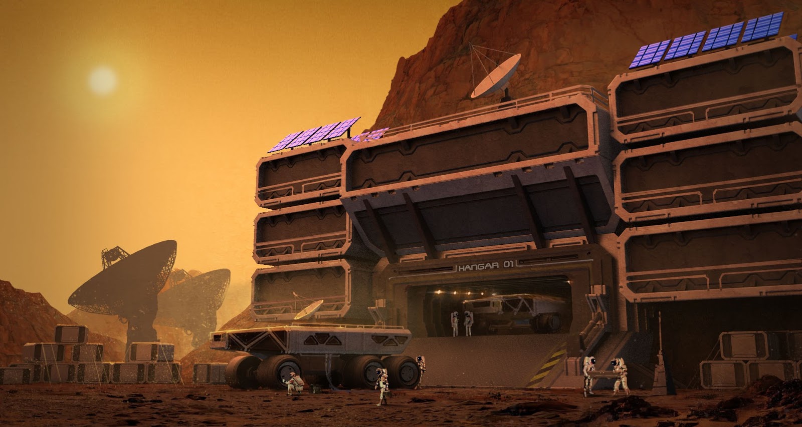 Mars base by George Brad