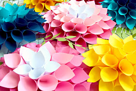 Giant paper dahlia flowers-How to