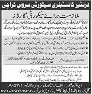 Jobs in Frontier Corps Security Services Security