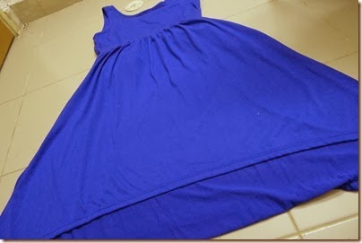 royal blue mullet dress