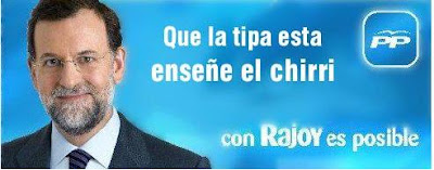 Que la tipa esta enseñe el chirri, con Rajoy es posible