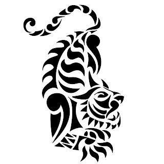tribal tiger tattoo design