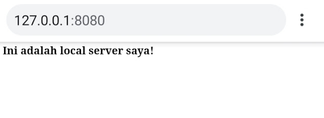 Gambar Alamat Situs Local Server