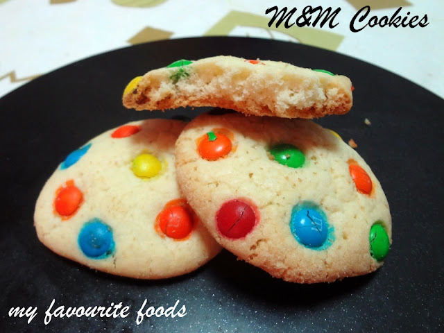 m&m cookies