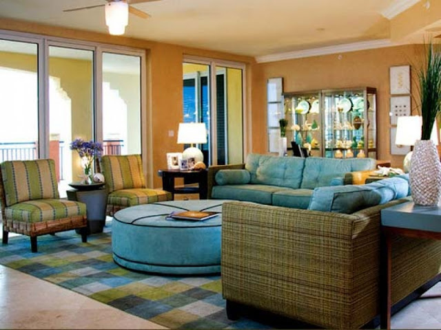 Best Living Room Color Ideas Featuring Accents of Blue