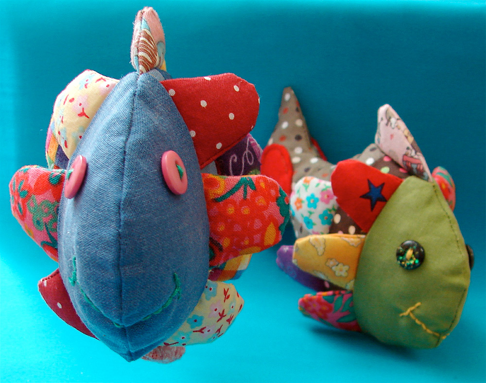 Fabric Toy Fish Free Sewing Pattern