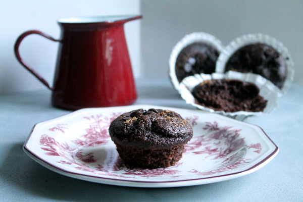 Muffins de coco y chocolate super ligeros