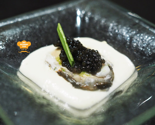 Oyster Served With Caviar and Cauliflower