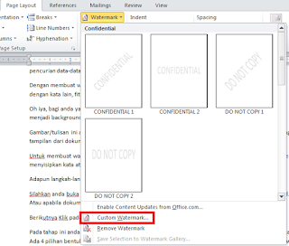 Cara Membuat dan Menghapus Watermark di Word dengan Mudah