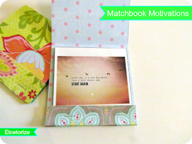 DIY Matchbook, Portable Motivations, DIY Booklet, Inspiring Quotes