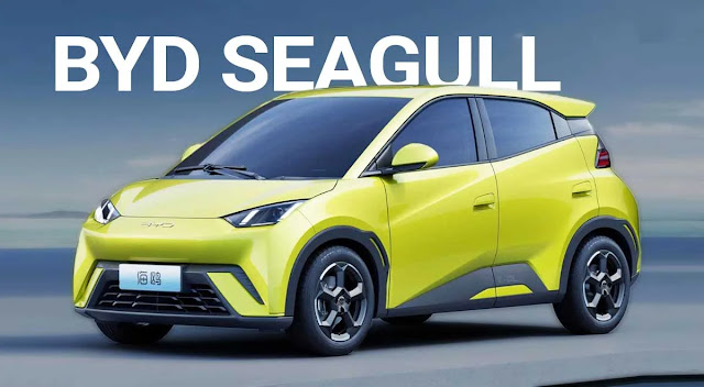 ampilan depan BYD Seagull, calon mobil listrik termurah di Indonesia