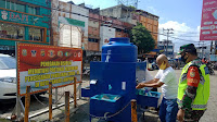Satgas Terpadu Penegakan Disiplin Kesehatan Laksanakan Tugas di Pasar Bambu Kuning