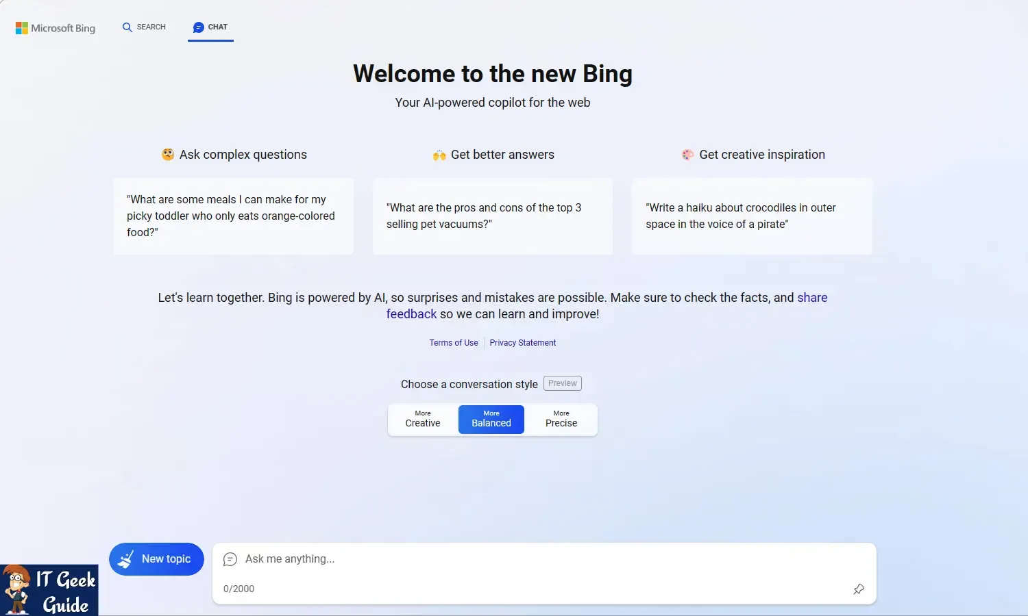 Microsoft Bing AI