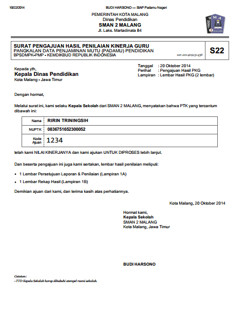 PANDUAN UNGGAH SCAN HASIL PKG DAN CETAK SURAT AJUAN PERSETUJUAN DINAS