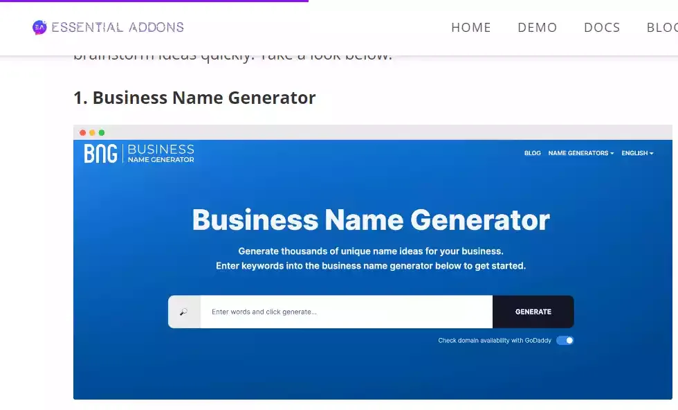 Free Business Name Generators