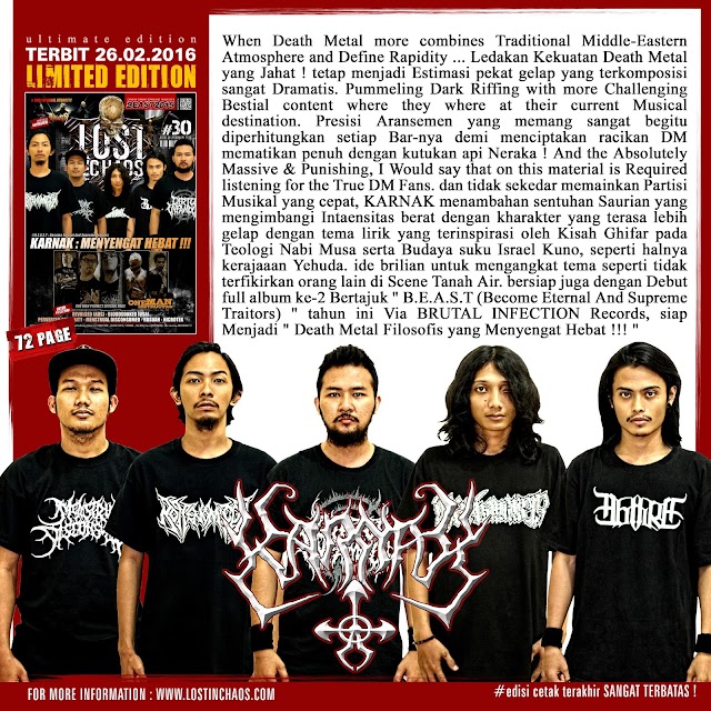 INTERVIEW LINE UP LOSTINCHAOS # 30 SEGERA di 26 Pebruari 2016