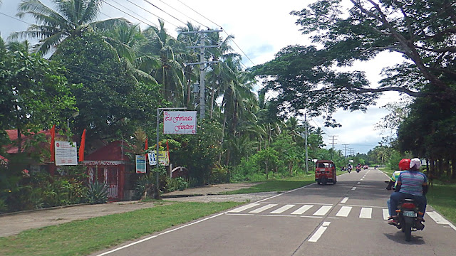 highway vie of the entrance to La Fortunata Functions in Catarman Northern Samar