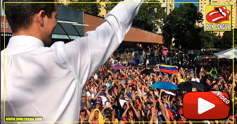 Juan Guaidó es recibido por varios miles de personas en Caricuao