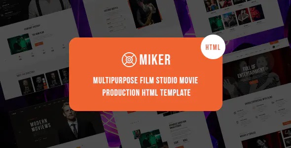 Best Movie and Film Studio Template