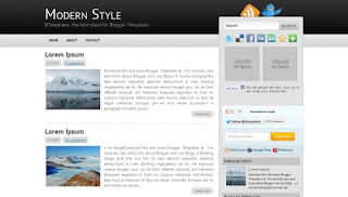 Download Modern Style Blogger Template