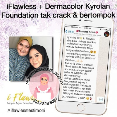 TESTIMONI PENGGUNA IFLAWLESS MINYAK ARGAN EMAS