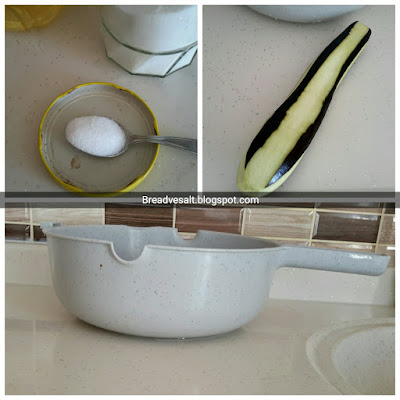How do you soak eggplant before cooking?