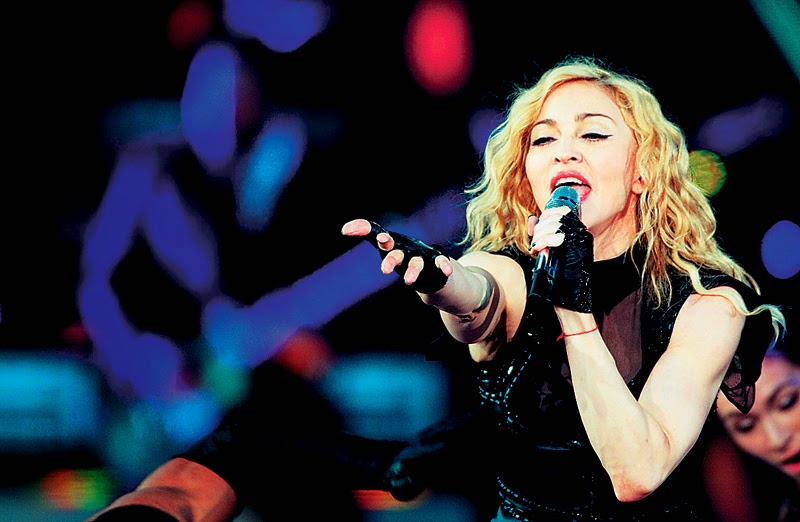 Singer Madonna performs at the Valle Hovin Stadium in Oslo July 28, 2009. REUTERS/Scanpix/Kyrre Lien  (NORWAY ENTERTAINMENT SOCIETY) NORWAY OUT. NO COMMERCIAL OR EDITORIAL SALES IN NORWAY. NO COMMERCIAL USE