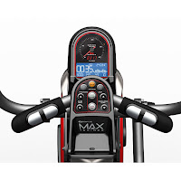 Max Trainer M5's monitor, image, with backlit LCD/LED display, Bluetooth, 9 programs, 16 resistance levels,