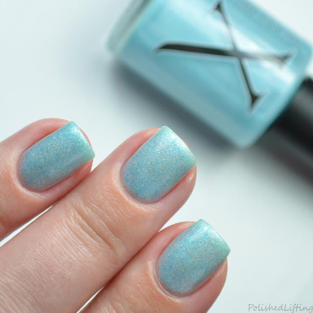 light blue glow in the dark nail polish