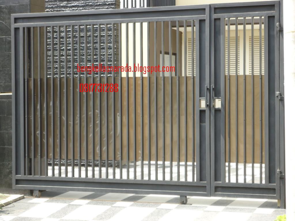  Pintu dorong minimalis contoh gambar Bengkel las dan 