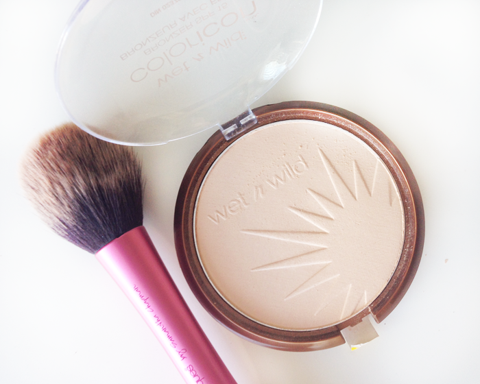 wet n wild reserve your cabana highligher swatch, the balm mary-lou manizer, becca shimmering skin perfector